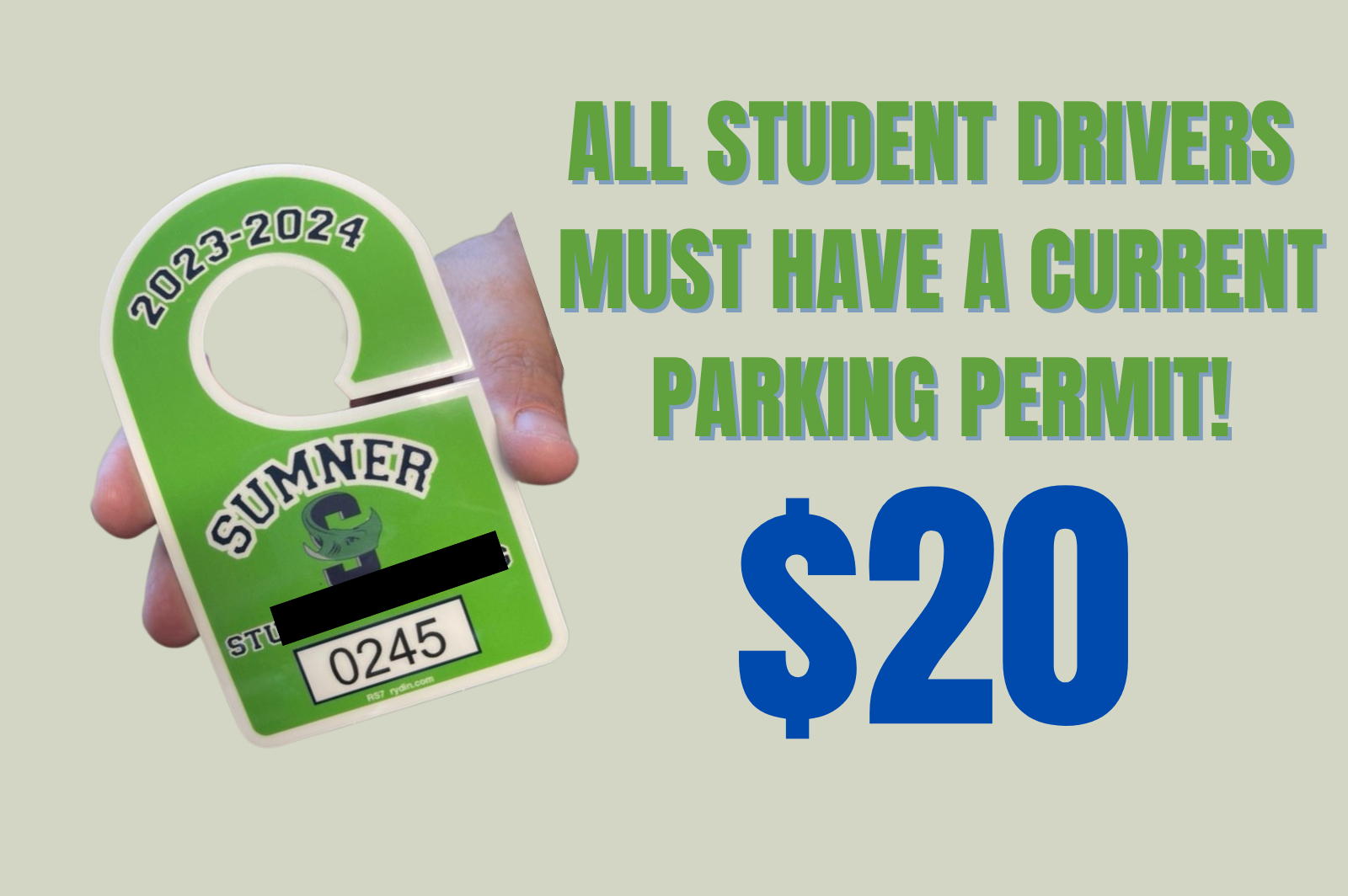  Student Parking Permit Info
